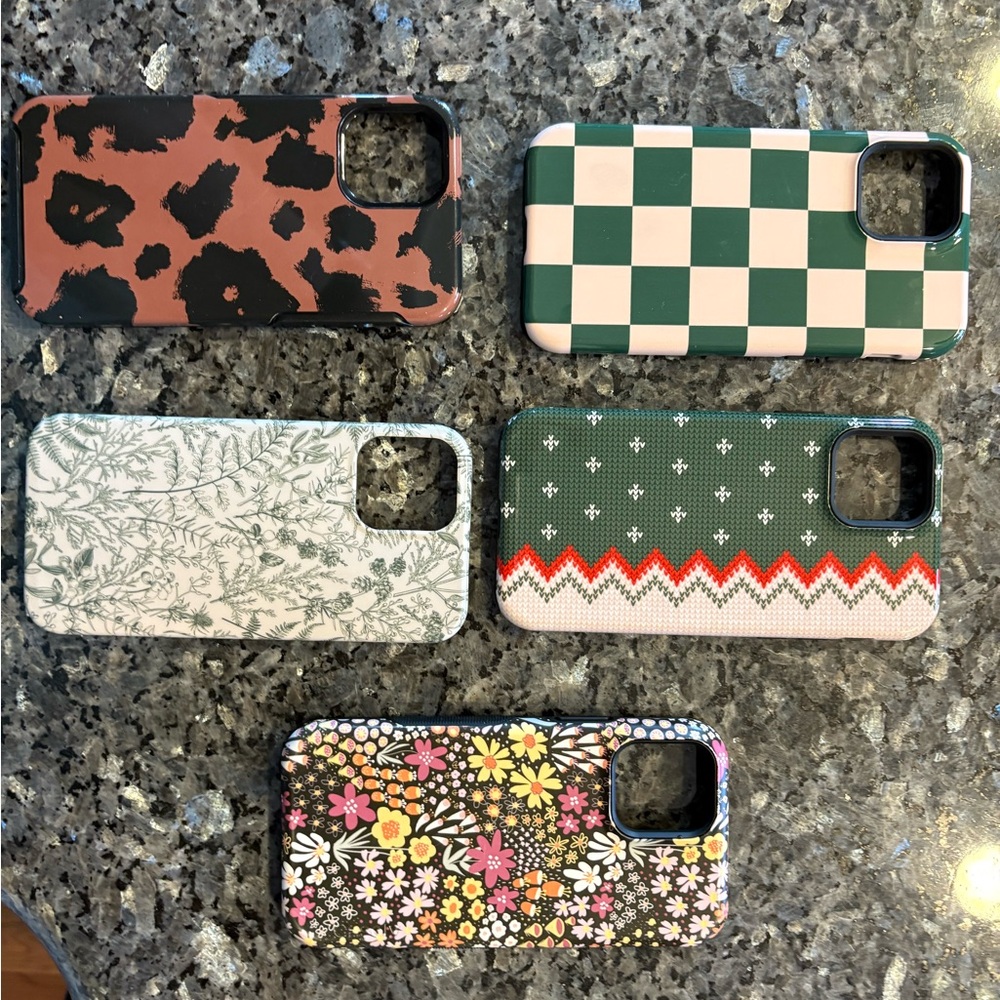 iPhone 12 Casley cases. Hardly or never used.